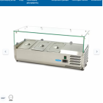  Ψυγείο προετοιμασίας πάγκου 95cm - Χωράει 3 x 1/3 GN